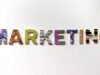 Marketing is spelled with different-colored letters.
