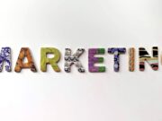 Marketing is spelled with different-colored letters.