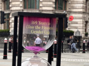Brand Activation Agency Creates Giant Hourglass Street Marketing