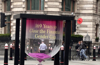 Brand Activation Agency Creates Giant Hourglass Street Marketing