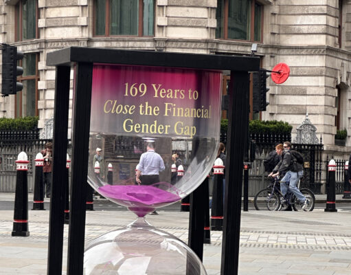 Brand Activation Agency Creates Giant Hourglass Street Marketing